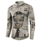James Baldwin Button Sweatshirt Vintage Newspaper Style