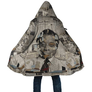 James Baldwin Cloak Vintage Newspaper Style