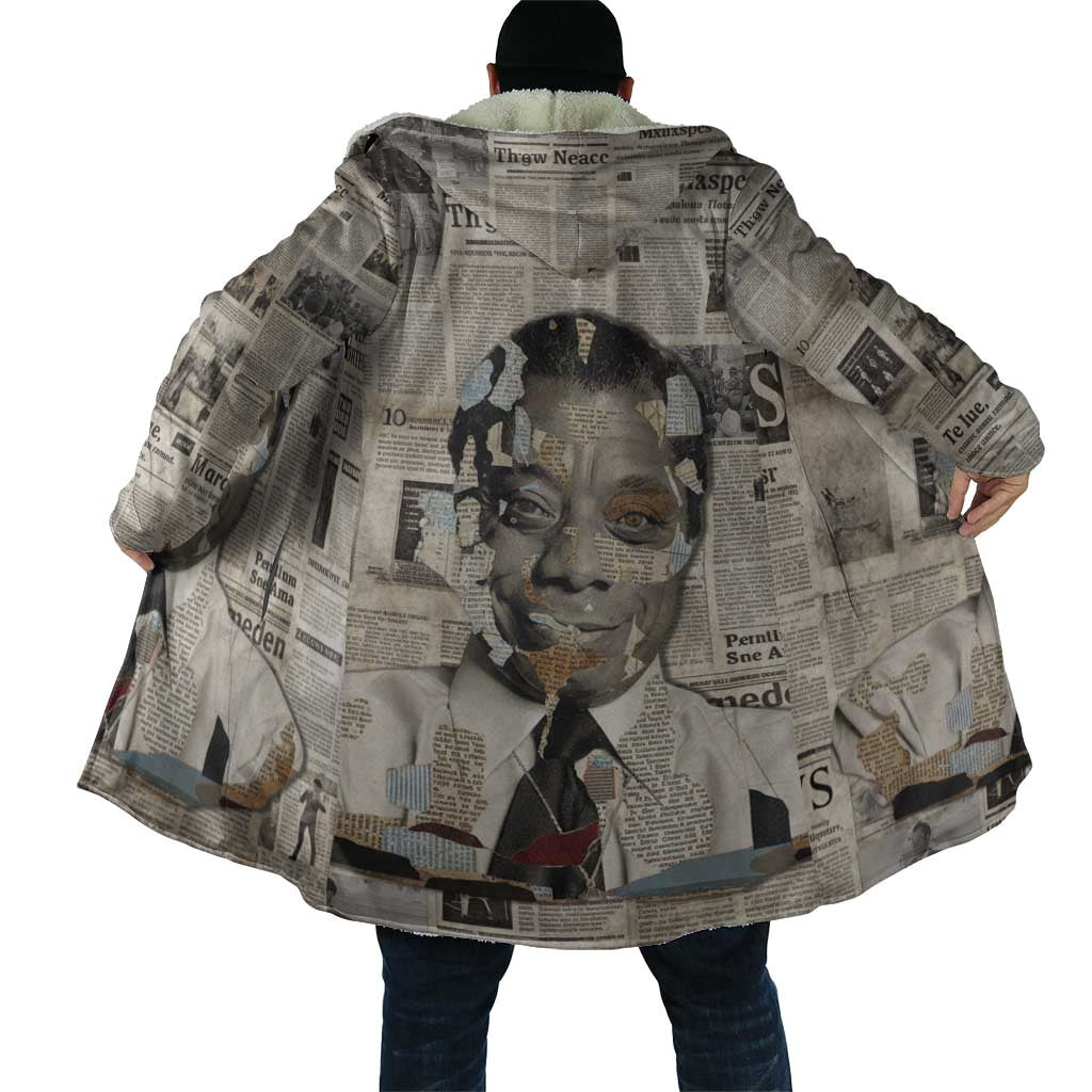 James Baldwin Cloak Vintage Newspaper Style