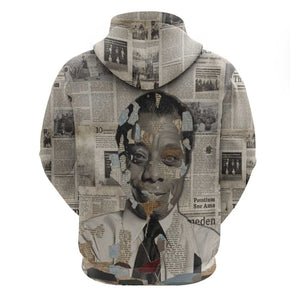 James Baldwin Hoodie Vintage Newspaper Style