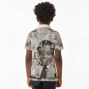 James Baldwin Kid Polo Shirt Vintage Newspaper Style