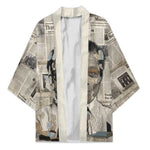 James Baldwin Kimono Vintage Newspaper Style