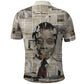 James Baldwin Polo Shirt Vintage Newspaper Style