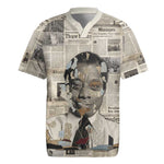 James Baldwin Rugby Jersey Vintage Newspaper Style