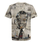 James Baldwin Rugby Jersey Vintage Newspaper Style