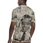 James Baldwin Rugby Jersey Vintage Newspaper Style