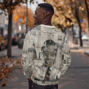 James Baldwin Sweatshirt Vintage Newspaper Style