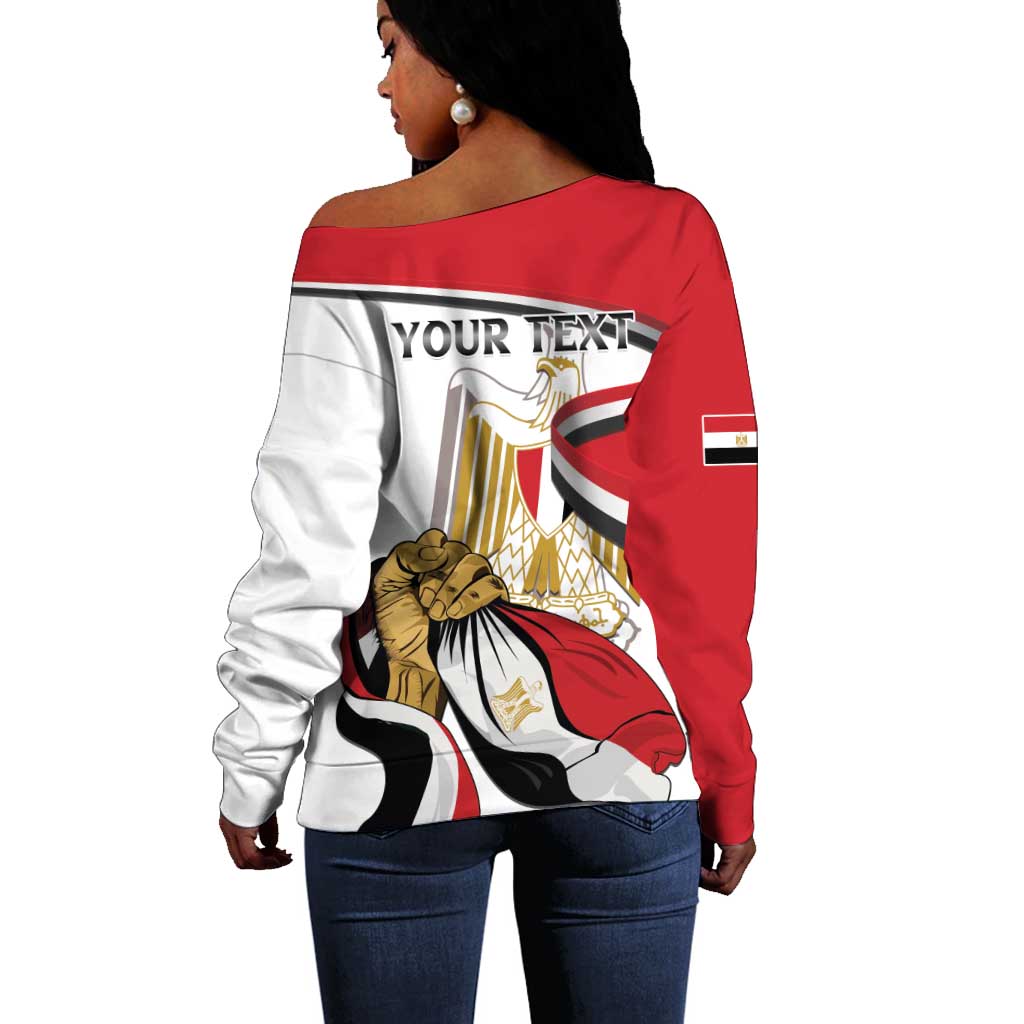 Personalized Egyptian Revolution Off Shoulder Sweater July 23rd