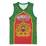 Personalized Morocco Fete du Trone Basketball Jersey King Lion LT15