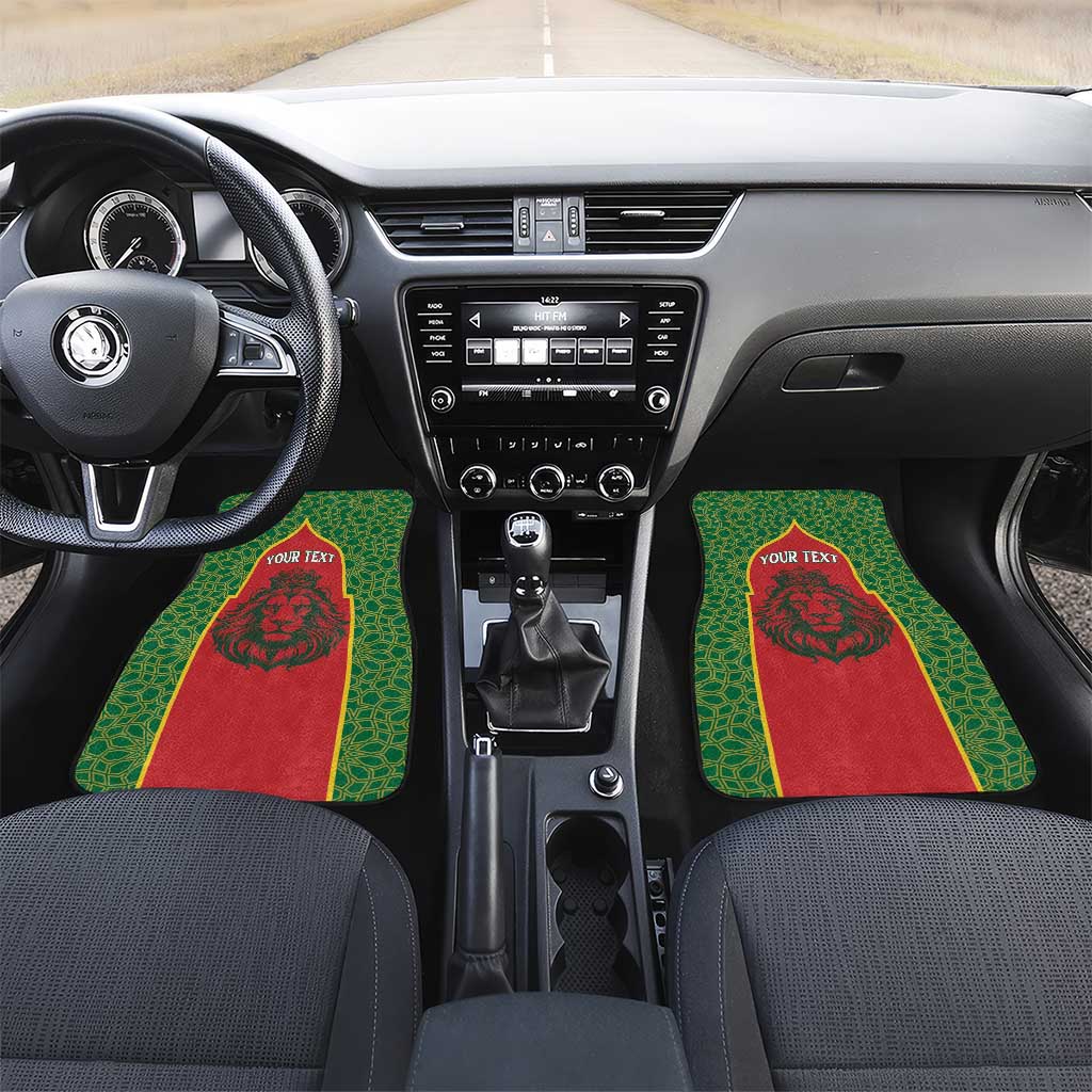 Personalized Morocco Fete du Trone Car Mats King Lion