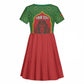Personalized Morocco Fete du Trone Kid Short Sleeve Dress King Lion