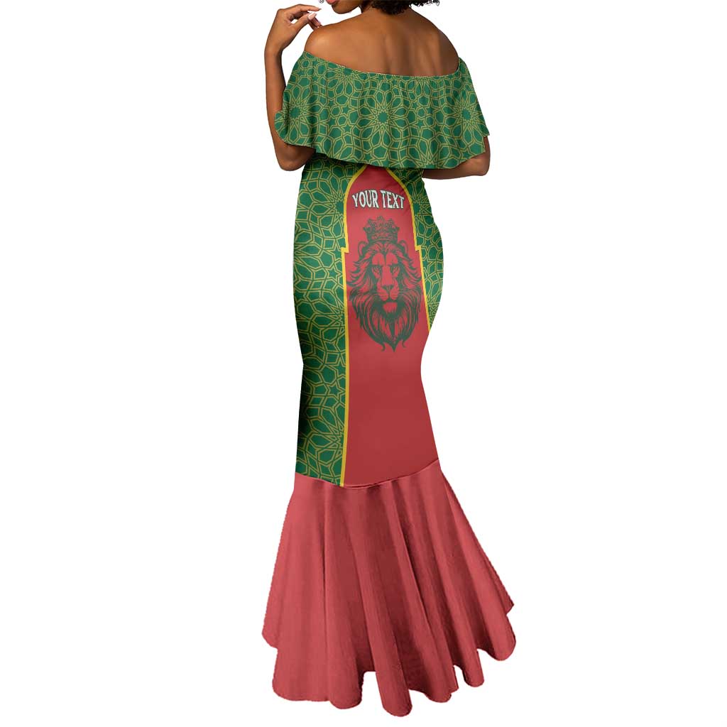 Personalized Morocco Fete du Trone Mermaid Dress King Lion