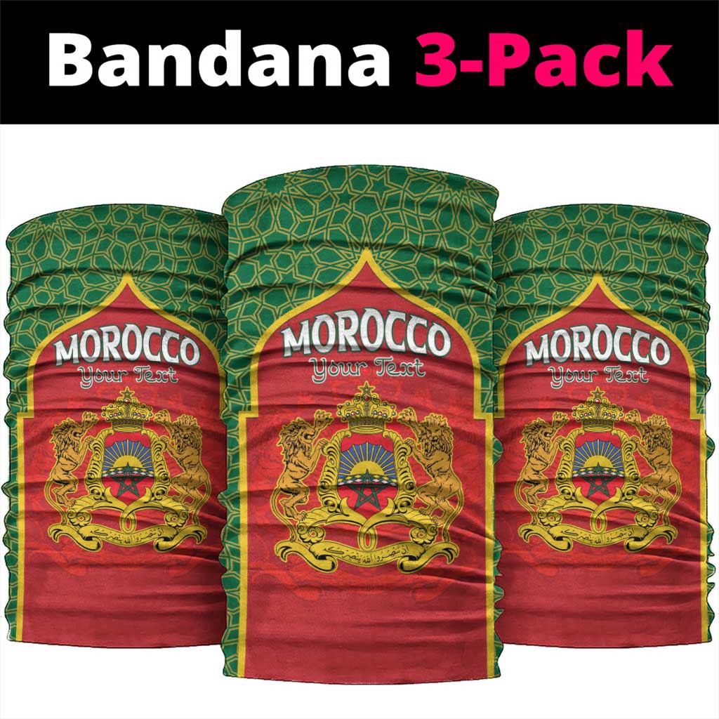 Personalized Morocco Fete du Trone Neck Gaiter King Lion LT15