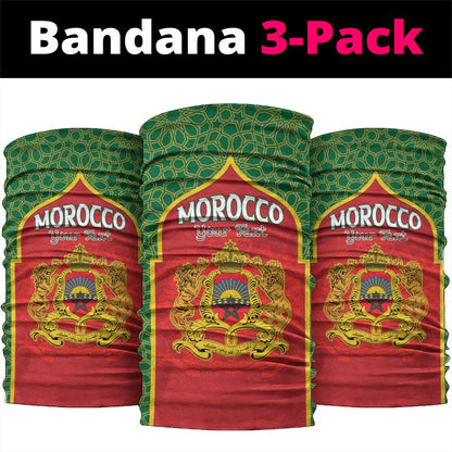 Personalized Morocco Fete du Trone Neck Gaiter King Lion LT15