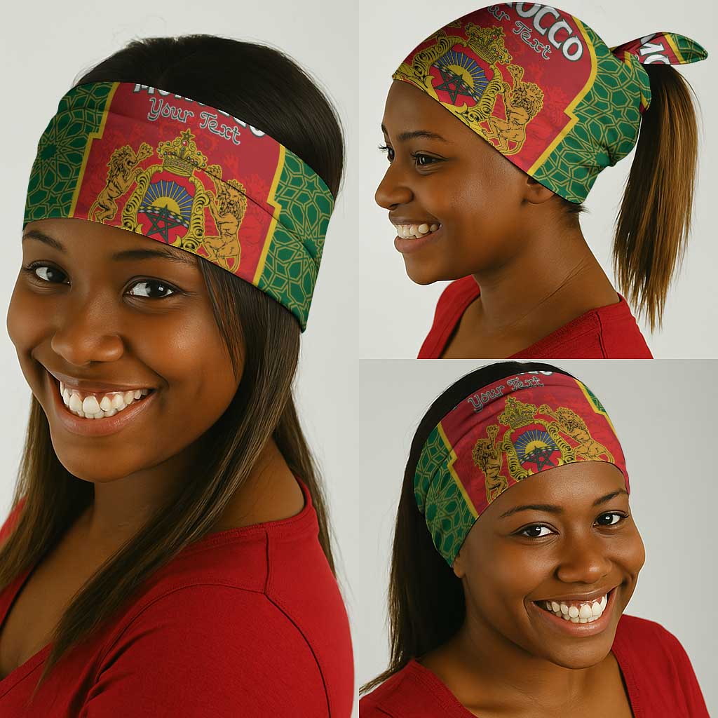 Personalized Morocco Fete du Trone Neck Gaiter King Lion LT15
