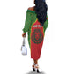 Personalized Morocco Fete du Trone Off The Shoulder Long Sleeve Dress King Lion