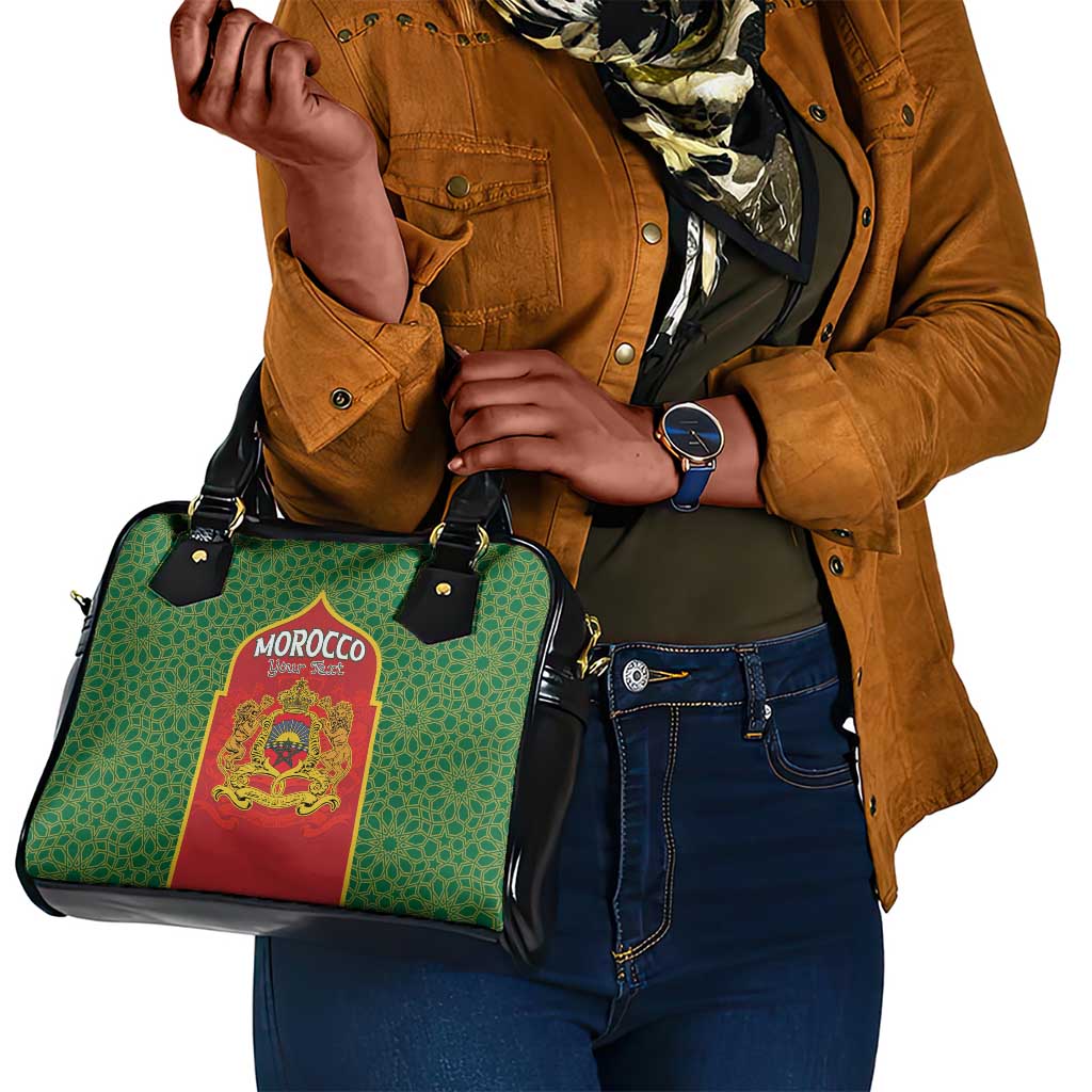 Personalized Morocco Fete du Trone Shoulder Handbag King Lion