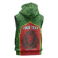 Personalized Morocco Fete du Trone Sleeveless Zip Hoodie King Lion - African Pride