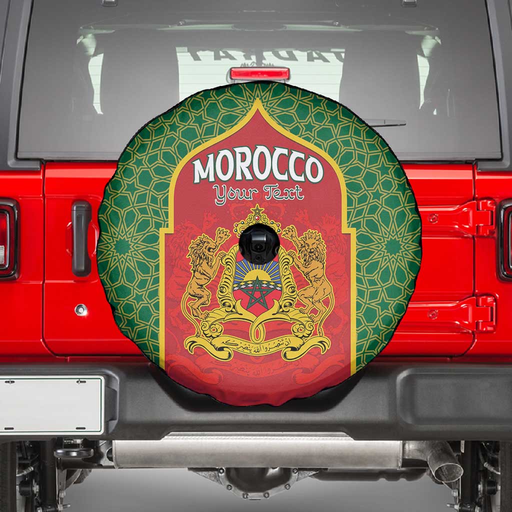 Personalized Morocco Fete du Trone Spare Tire Cover King Lion