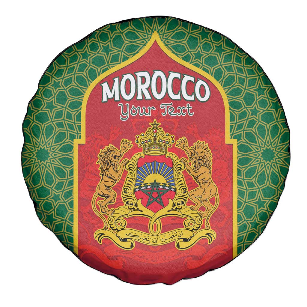 Personalized Morocco Fete du Trone Spare Tire Cover King Lion