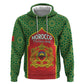 Personalized Morocco Fete du Trone Zip Hoodie King Lion