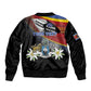 Personalized Eswatini Somhlolo Day Bomber Jacket Coat Of Arms With Map - African Pride