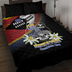Eswatini Somhlolo Day Quilt Bed Set Coat Of Arms With Map - African Pride