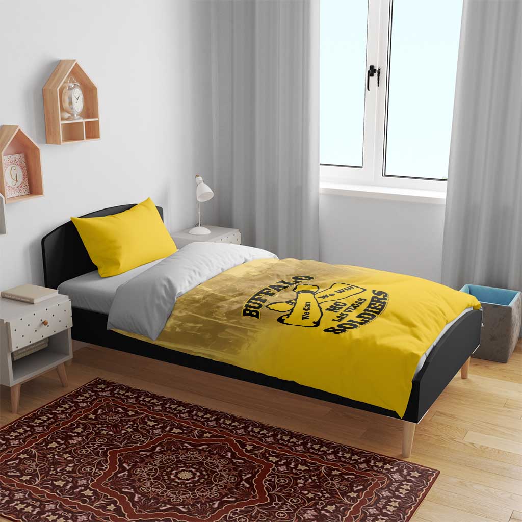 Buffalo Soldier Bedding Set African American Heroes - Yellow - African Pride