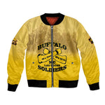 Personalized Buffalo Soldier Bomber Jacket African American Heroes - Yellow - African Pride