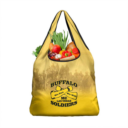Buffalo Soldier Grocery Bag African American Heroes - Yellow - African Pride
