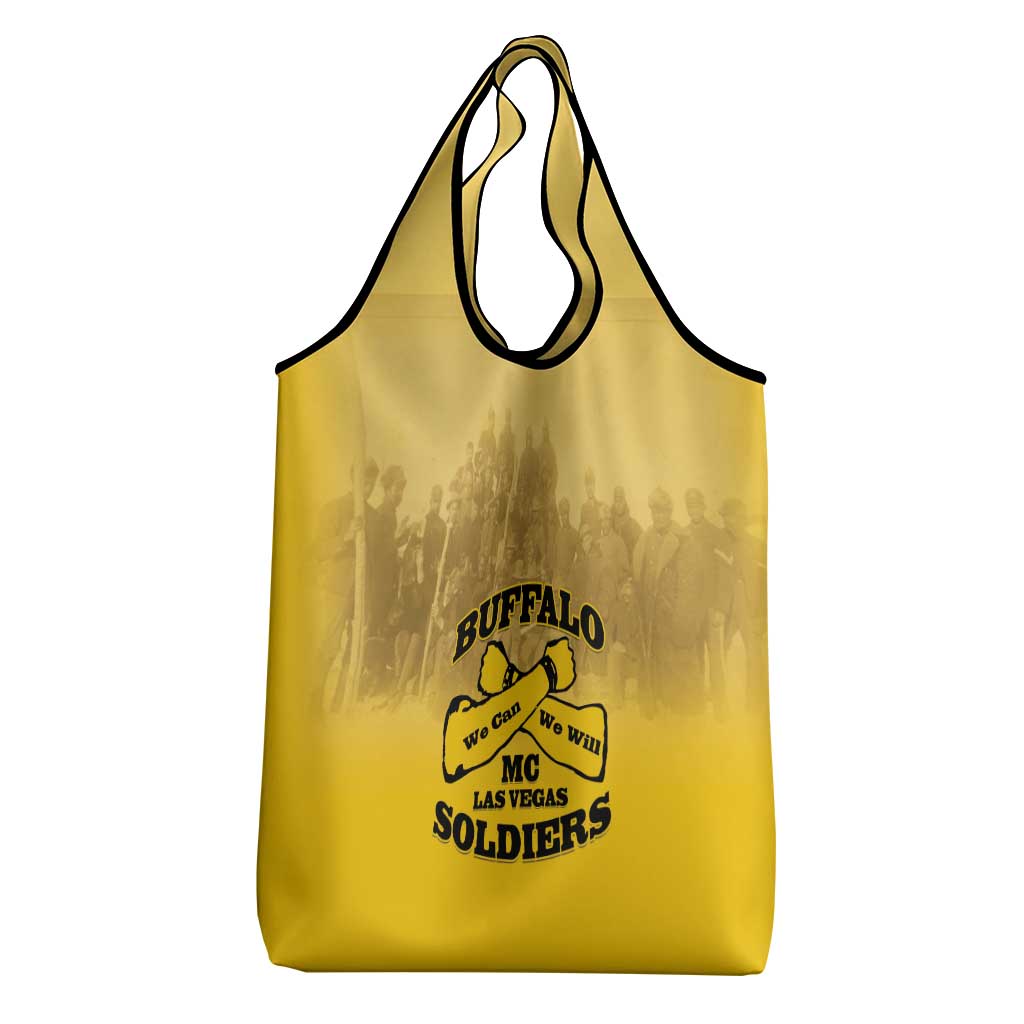 Buffalo Soldier Grocery Bag African American Heroes - Yellow - African Pride