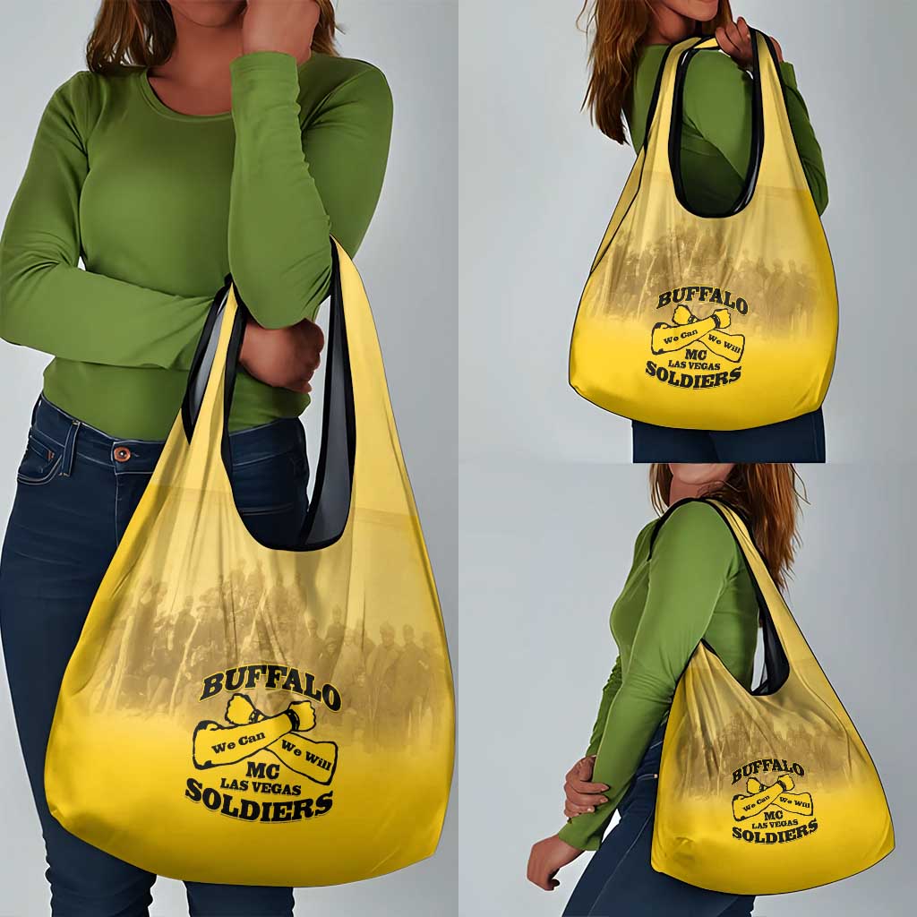 Buffalo Soldier Grocery Bag African American Heroes - Yellow - African Pride