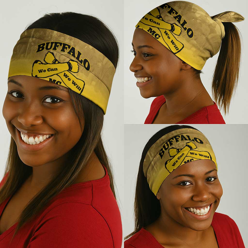 Buffalo Soldier Neck Gaiter African American Heroes - Yellow LT15