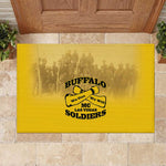 Buffalo Soldier Rubber Doormat African American Heroes - Yellow - African Pride