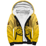 Personalized Buffalo Soldier Sherpa Hoodie African American Heroes - Yellow - African Pride