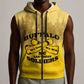 Personalized Buffalo Soldier Sleeveless Zip Hoodie African American Heroes - Yellow - African Pride