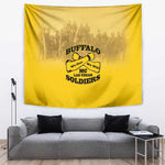 Buffalo Soldier Tapestry African American Heroes - Yellow - African Pride
