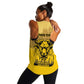 Personalized Buffalo Soldier Women Racerback Tank African American Heroes - Yellow - African Pride