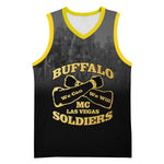 Personalized Buffalo Soldier Basketball Jersey African American Heroes - Black LT15