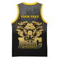 Personalized Buffalo Soldier Basketball Jersey African American Heroes - Black LT15