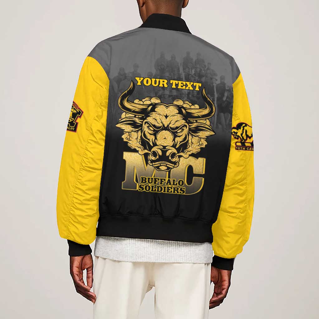 Personalized Buffalo Soldier Bomber Jacket African American Heroes - Black - African Pride