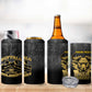 Personalized Buffalo Soldier 4 in 1 Can Cooler Tumbler African American Heroes - Black - African Pride