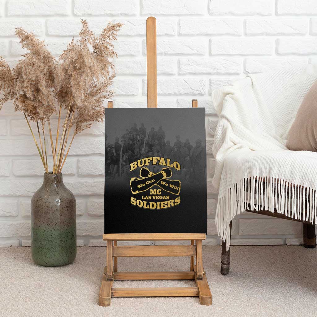 Buffalo Soldier Canvas Wall Art African American Heroes - Black - African Pride