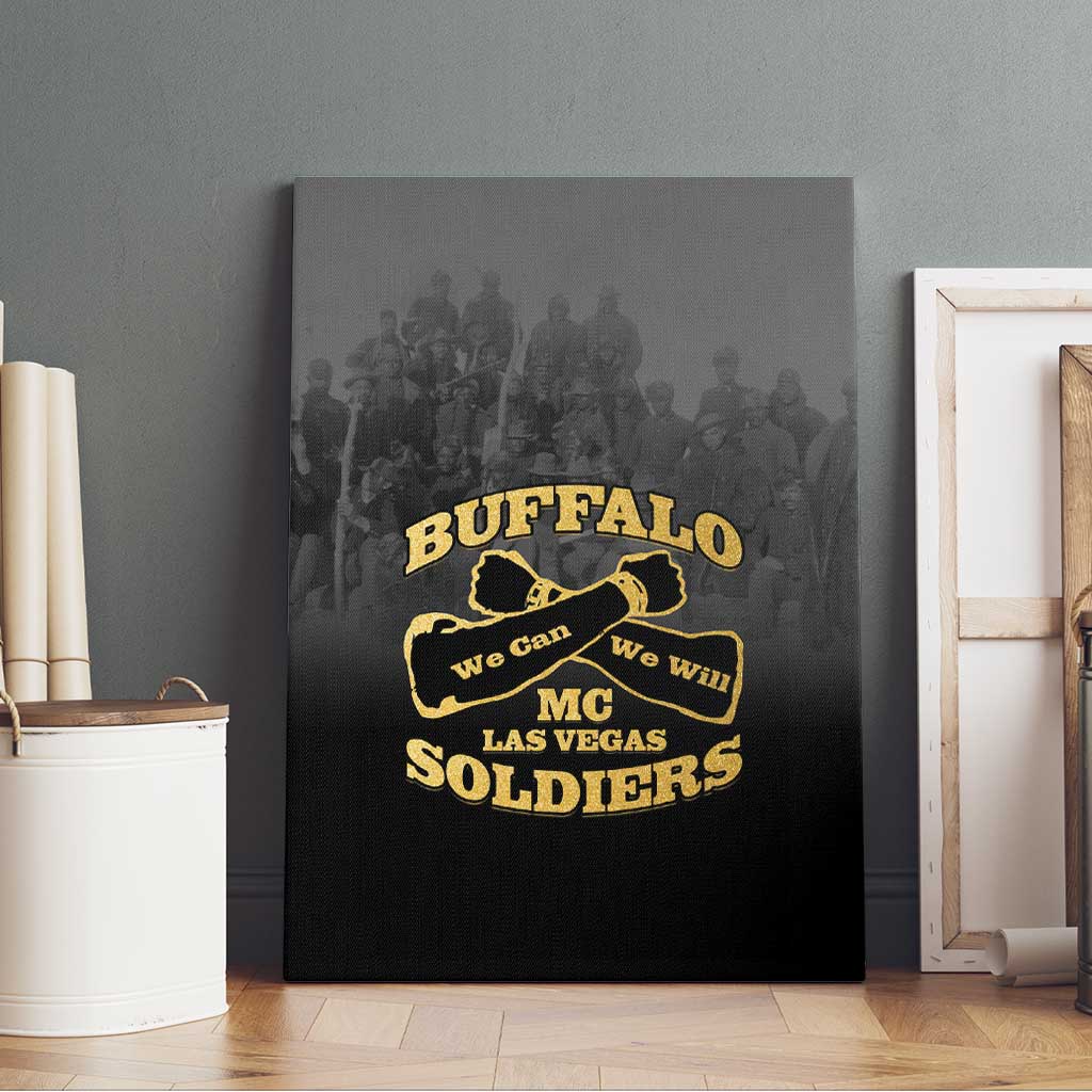 Buffalo Soldier Canvas Wall Art African American Heroes - Black - African Pride