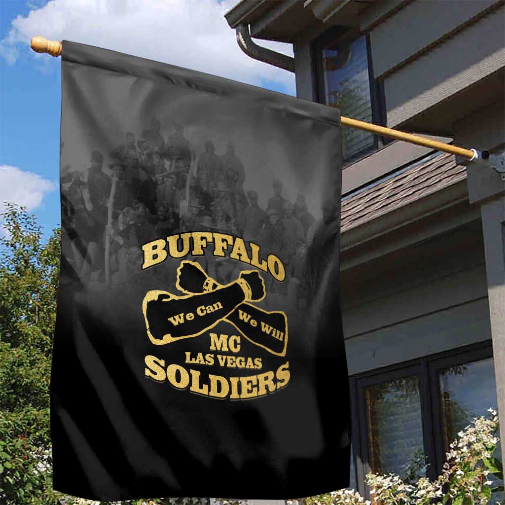 Buffalo Soldier Garden Flag African American Heroes - Black - African Pride