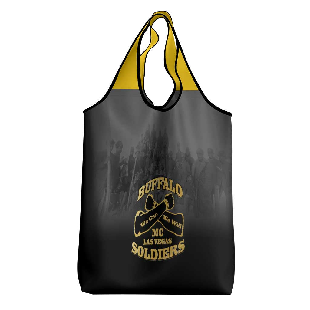 Buffalo Soldier Grocery Bag African American Heroes - Black - African Pride
