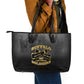 Buffalo Soldier Leather Tote Bag African American Heroes - Black - African Pride