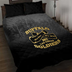 Buffalo Soldier Quilt Bed Set African American Heroes - Black - African Pride