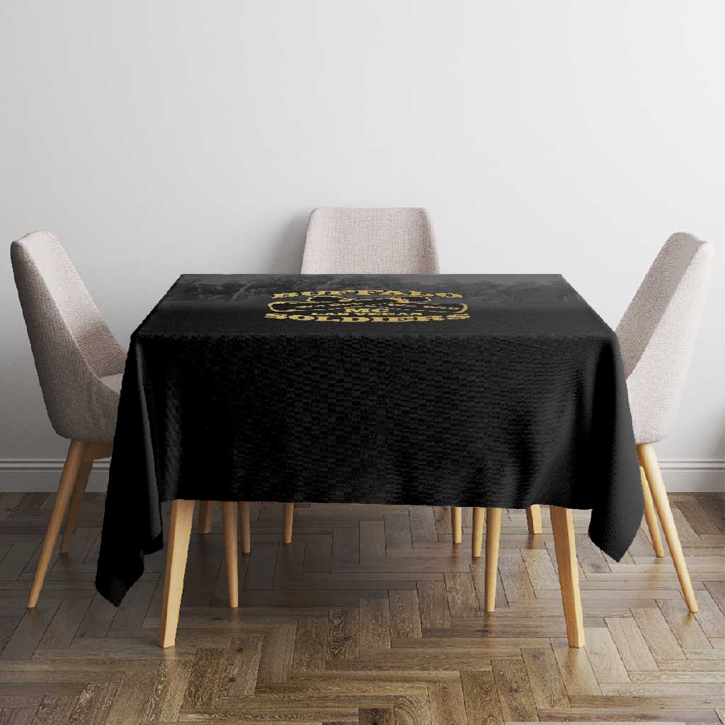 Buffalo Soldier Tablecloth African American Heroes - Black - African Pride