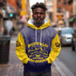 Personalized Buffalo Soldier Hoodie African American Heroes - Navy Blue - African Pride